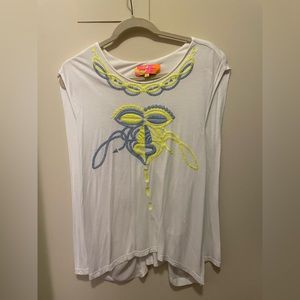 English Rose Embroidery Top